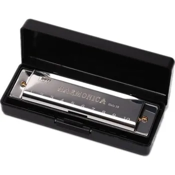 Klasická kytara Foukací harmonika stříbrná