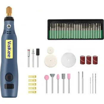 Vrtačka Elektrická mini bruska s příslušenstvím 54 ks Bezdrátová mini vrtačka 3,7 V 15 x 2,9 x 2 cm Mikrobruska Gravírovací pero