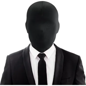 Karnevalová maska Průhledná černá maska Černá průhledná kukla na halloween Průdušná černá maska Doplněk ke kostýmu