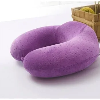 Dekorativní polštářek Polštář za krk s paměťovou pěnou J2954 fialová