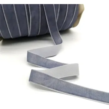 Balící papír Stuha 10 mm 4,6 m sametová Dekorační stužka Luxusní sametová stuha na balení dárků Svatební dekorace Ozdobná stuha Kreativní tvoření DIY projekty šedá