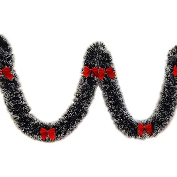 Vánoční dekorace Vánoční řetěz s mašlemi J1638 červená