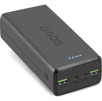 Powerbanka SBS TTBB30000PD20K 30000 mAh 2 x USB-C 2 x USB-A - černý