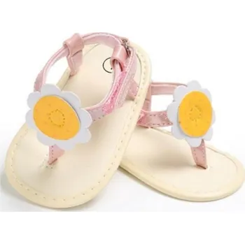 Dívčí pantofle Dívčí žabky pro nejmenší růžová 0-6 měsíců