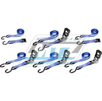 Sada popruhů/Kurty upínací s háky s pojistkou (6kusů v kufříku) - modré SFSAN63008