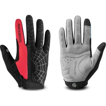 Chránič rukou Pánské cyklistické rukavice se vzorem červená M