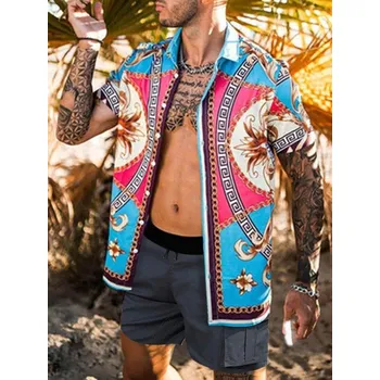 Pánská košile Pánská košile s krátkým rukávem F453 XL 8