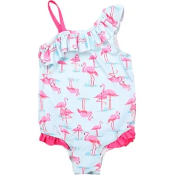 Kojenecké plavky Dívčí jednodílné plavky - Plameňáci 4