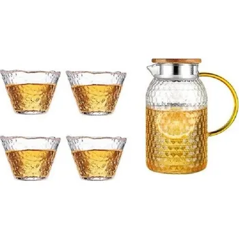 Sklenice Sada skleniček a konvice 5 ks