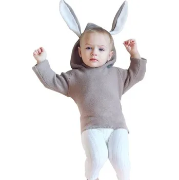 Dívčí svetr Dětský svetr L656 khaki 4