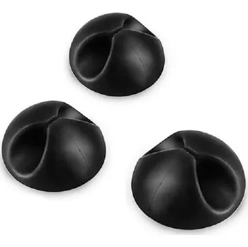 kabelová chránička Klip na kabel 3 ks černá