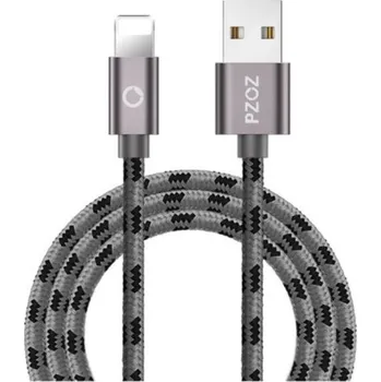 Datový kabel Rychlonabíjecí USB kabel pro iPhone J2722 šedá 50 cm