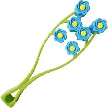 Masážní přístroj Masážní pomůcka na obličej, ruce a nohy Masážní váleček proti vráskám Masážní válečky ve tvaru květin zeštíhlující obličej 22 x 6 cm modrá
