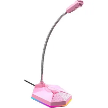 Mikrofon Stolní mikrofon K1524 růžová