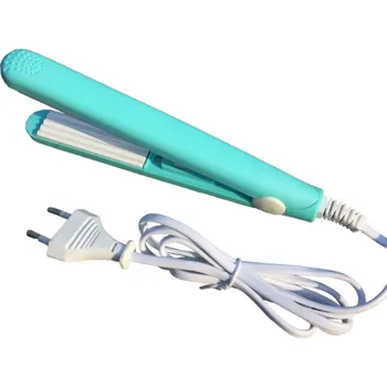 Žehlička na vlasy Mini krepovačka na vlasy světle zelená