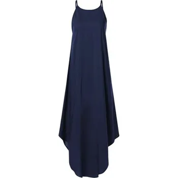 Dámské šaty Volné šaty na ramínka tmavě modrá S
