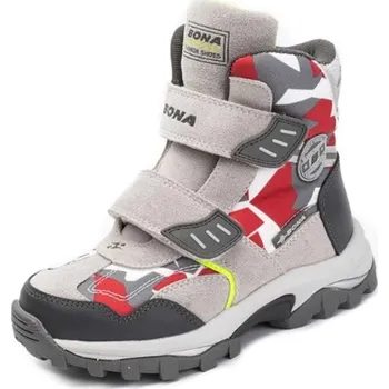 Dívčí holínky Dětské outdoorové boty A2411 světle šedá 35