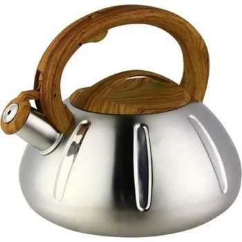 Konvice na čaj Nerezová konvice s dřevěnou rukojetí S