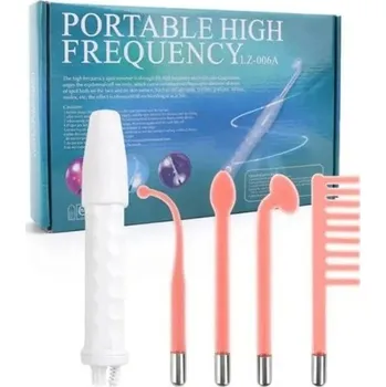 Pleťová maska 4v1 vysokofrekvenční přístroj na obličejovou terapii Neon Wand Profesionální elektroléčba Ozonová terapie Zpevňující péče o pleť Redukce vrásek