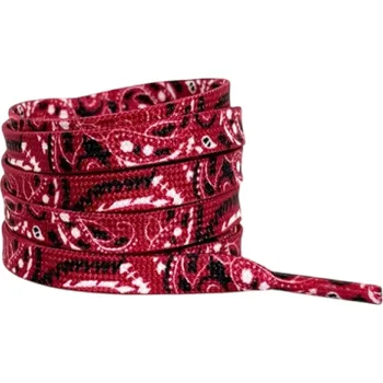 Tkaničky do bot Ploché vzorované tkaničky do bot 140 cm Barevné tkaničky z polyesterové bavlny Stylový módní doplněk Vzorované tkaničky Tenisky Boty vínová