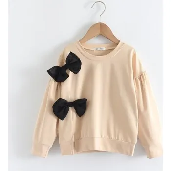 Dívčí mikina Dívčí mikina s mašlemi béžova 5