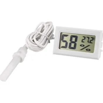 Meteostanice Digitální teploměr se sondou bílá