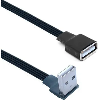 Datový kabel Plochý prodlužovací kabel USB 2.0 M/F 1 m 2