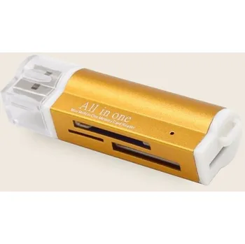 Příslušenství pro datový nosič USB čtečka paměťových karet zlatá