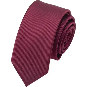 Elegantní jednobarevná pánská kravata 146 x 8 cm Klasická formální kravata Módní doplněk do obleku Na svatby, pracovní schůzky i každodenní nošení vínová