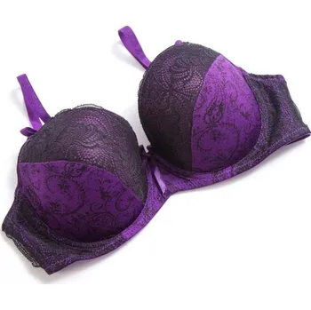 Podprsenka Krajková podprsenka ve velkých velikostech J2909 fialová 90D