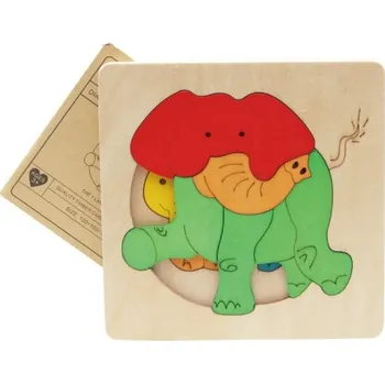 ostatní stavebnice Dřevěné vkládací puzzle 8