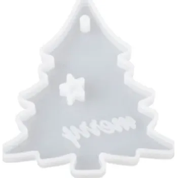 Vánoční dekorace Silikonové formičky na ozdoby stromeček 4