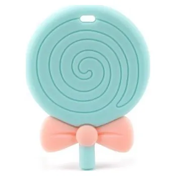 Silikonové kousátko ve tvaru lízátka J2964 zelená