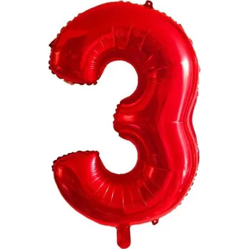 Narozeninový červený balónek s číslem 40 cm 3