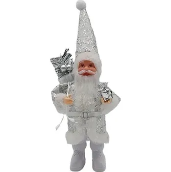 Vánoční dekorace Vánoční dekorace Santa Claus 24 cm bílá