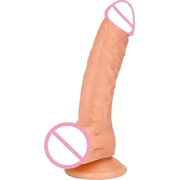Vibrátor Realistické umělé dildo s přísavkou 18 x 3,5 cm žilkování voděodolné velmi ohebné diskrétní balení