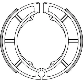 Brzda pro motocykl brzdové obložení (standardní materiál) NEWFREN (2 ks v balení) SUZUKI VZ 800 Marauder 1997-2003