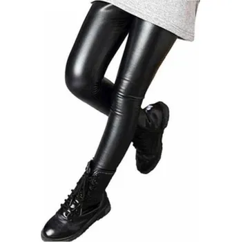 Dívčí kožené legíny T2486 5