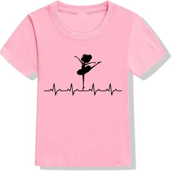 Dívčí oblečení Dívčí tričko s baletkou růžová 12-24 měsíců C