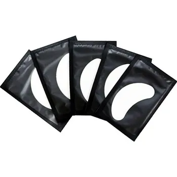 Gelové podložky pod oči pro prodlužování řas 50 ks černá