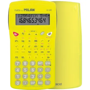 Kalkulačka Kalkulačka MILAN vědecká 10+2 místná, Acid series, žlutá
