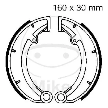 Brzda pro motocykl Sada brzdových čelistí EBC 978 včetně pružin 978