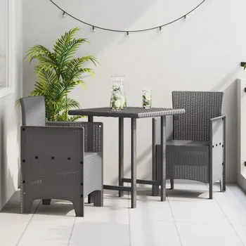 OMAXI Zahradní křeslo 2 ks Světle šedá 53 x 49 x 85 cm Polypropylen 583093