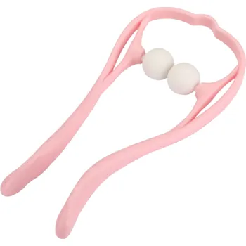 Pomůcka na masáž krční páteře růžová