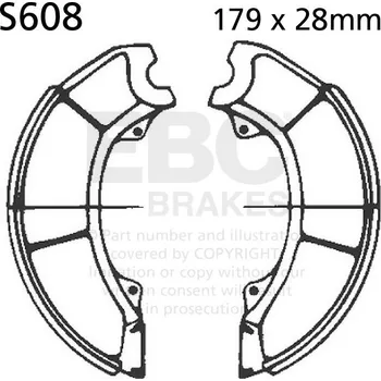 Motodíl Sada brzdových čelistí EBC S608 S608