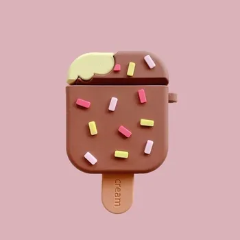 Příslušenství pro sluchátka Obal na pouzdro na Apple Airpods K2262 hnědá 2