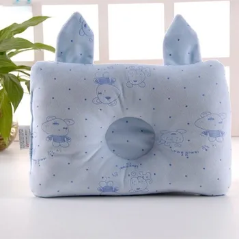 Polštář Dětský polštářek s oušky světle modrá