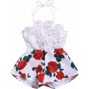 Dětský overall Dívčí overal L1480 bílá 18-24 měsíců