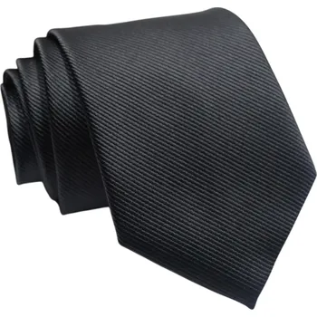 Kravata Pánská kravata 146 x 8 cm Elegantní kravata pro formální i každodenní nošení Pánská móda Stylový doplněk ke košili a obleku Business kravata černá