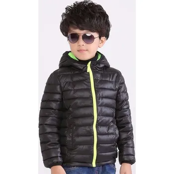 Chlapecká bunda Chlapecká stylová zimní bunda J903 černá 5